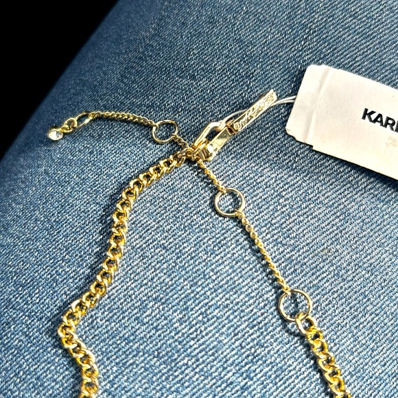 Karl Largerfeld Mixed Stone Charm Necklace - Picture 3 of 3